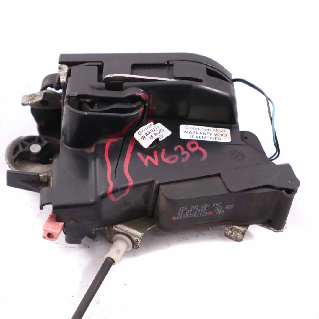 Mercedes Vito W639 Door Lock Latch Actuator Mechanism Front Left N/S - SKU rhd-A6397201435 - Part number A6397201435