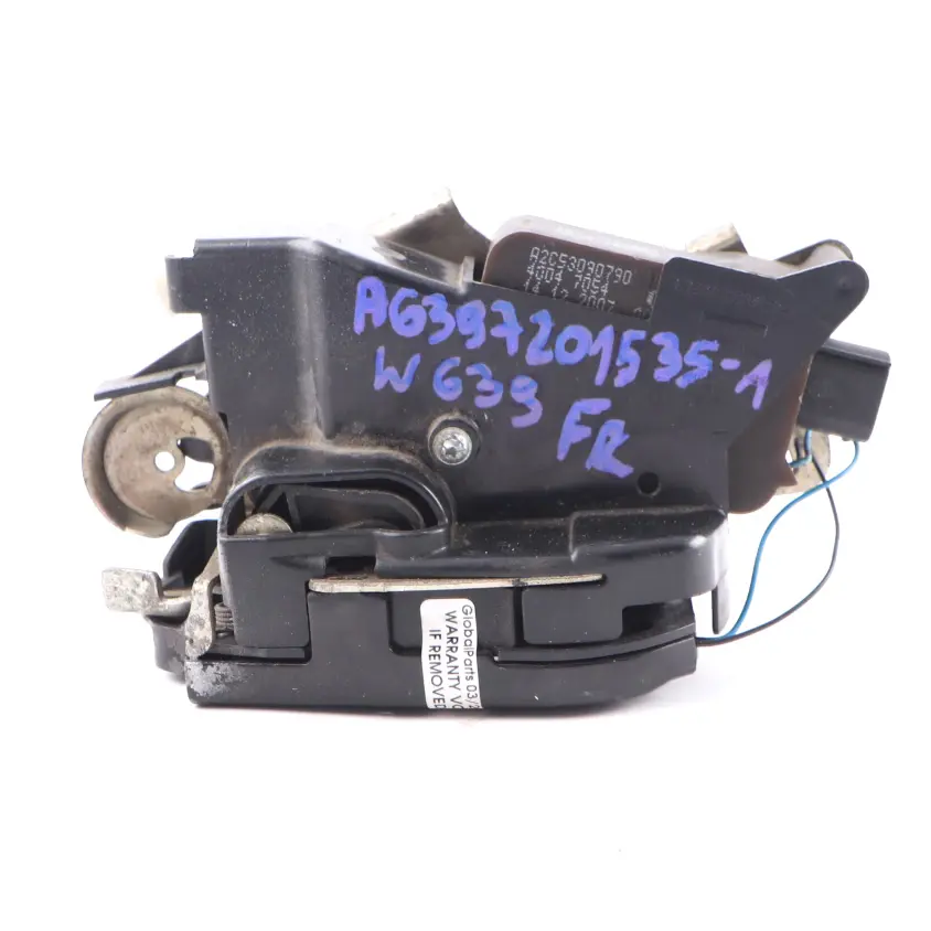Door Lock Latch Actuator Mechanism Front Right O/S to Mercedes W639 with Part number A6397201535 Mercedes W639 Door Lock Latch Actuator Mechanism Front Right O/S - SKU rhd-A6397201535-1 - Part number A6397201535