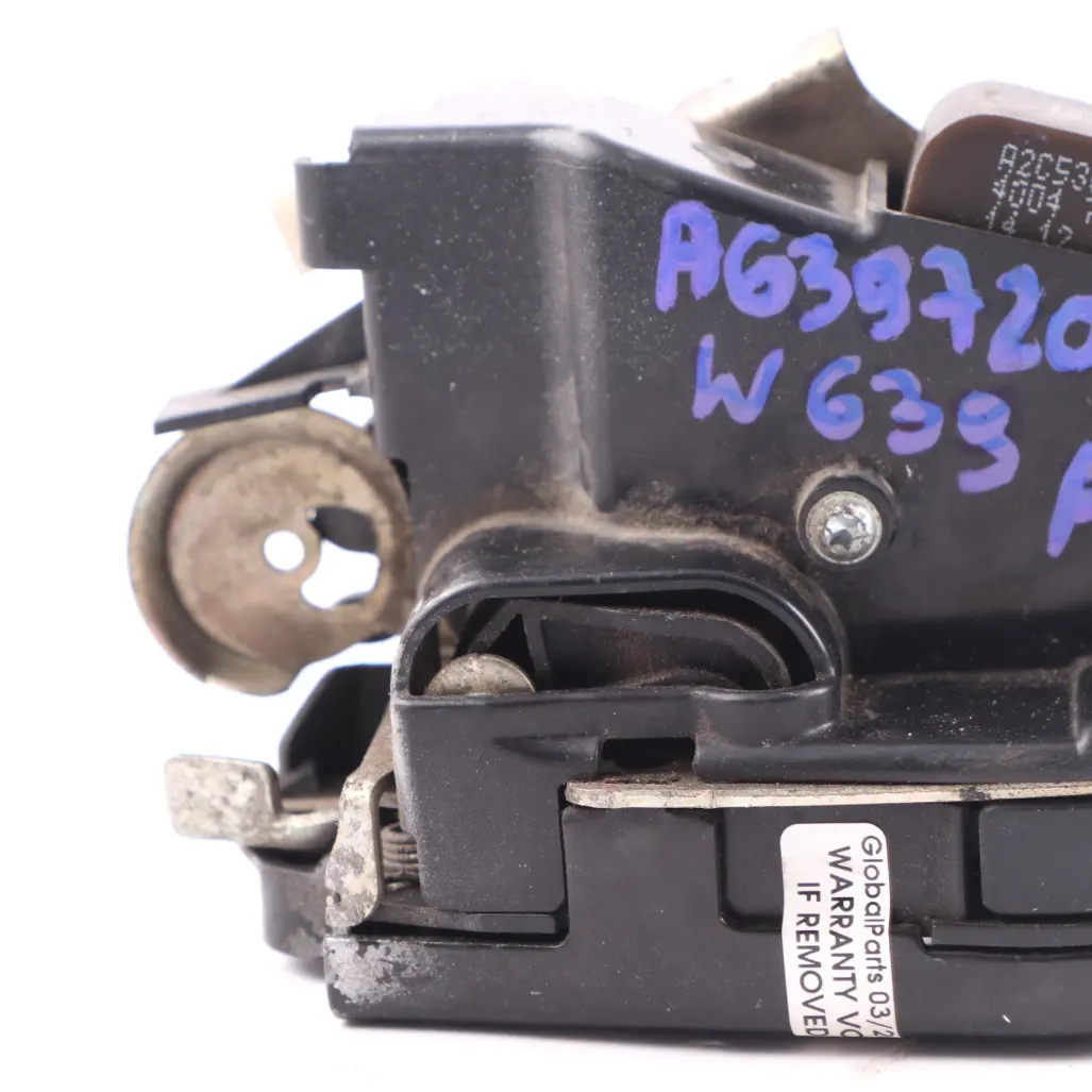 Door Lock Latch Actuator Mechanism Front Right O/S to Mercedes W639 with Part number A6397201535 Mercedes W639 Door Lock Latch Actuator Mechanism Front Right O/S - SKU rhd-A6397201535-1 - Part number A6397201535