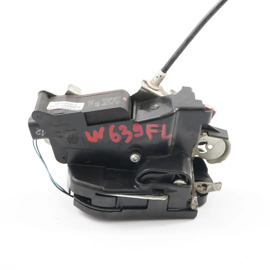 Door Lock Front Left N/S Actuator Latch Catch to Mercedes Vito W639 with Part number A6397202635 Mercedes Vito W639 Door Lock Front Left N/S Actuator Latch Catch - SKU rhd-A6397202635 - Part number A6397202635