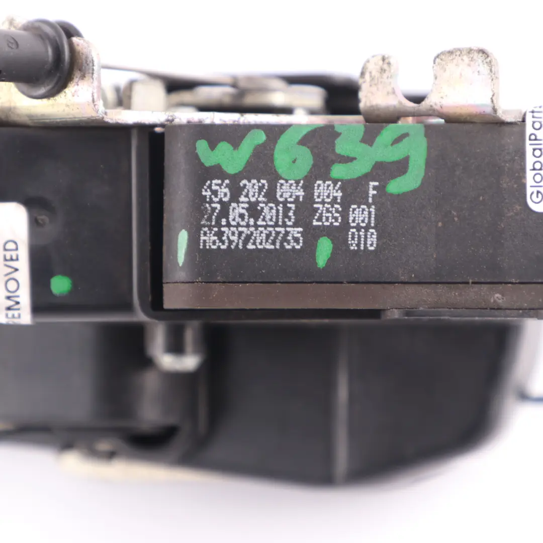 Door Lock Latch Actuator Mechanism Front Right O/S to Mercedes W639 with Part number A6397202735 Mercedes W639 Door Lock Latch Actuator Mechanism Front Right O/S - SKU rhd-A6397202735 - Part number A6397202735