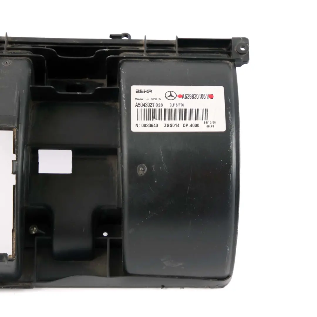 Heater Motor Cover Housing Trim Panel to Mercedes Vito W639 with Part number A6398301061 Mercedes Vito W639 Heater Motor Cover Housing Trim Panel - SKU rhd-A6398301061 - Part number A6398301061