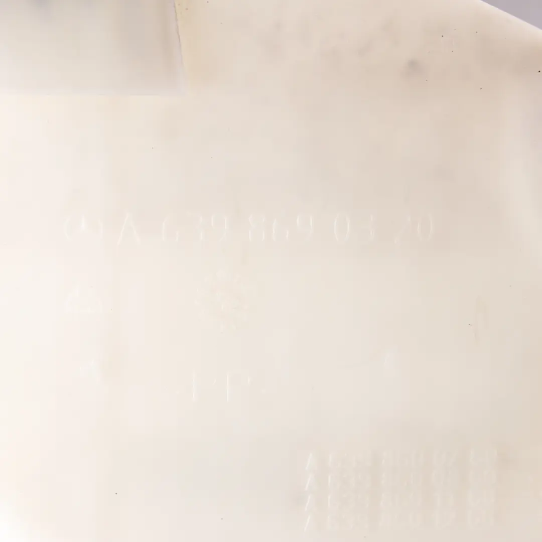 Washer Bottle Tank Windscreen Reservoir to Mercedes Vito W639 with Part number A6398690320 Mercedes Vito W639 Washer Bottle Tank Windscreen Reservoir - SKU rhd-A6398690320-2 - Part number A6398690320