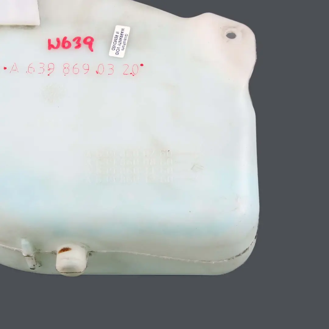 Windscreen Washer Bottle Tank Reservoir to Mercedes Vito W639 with Part number A6398690320 Mercedes Vito W639 Windscreen Washer Bottle Tank Reservoir - SKU rhd-A6398690320 - Part number A6398690320