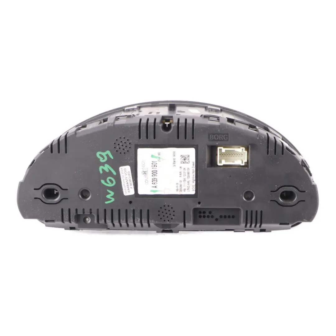 Mercedes Vito W639 Diesel Instrument Cluster Speedo Clocks Automatic - SKU rhd-A6399001901 - Part number A6399001901