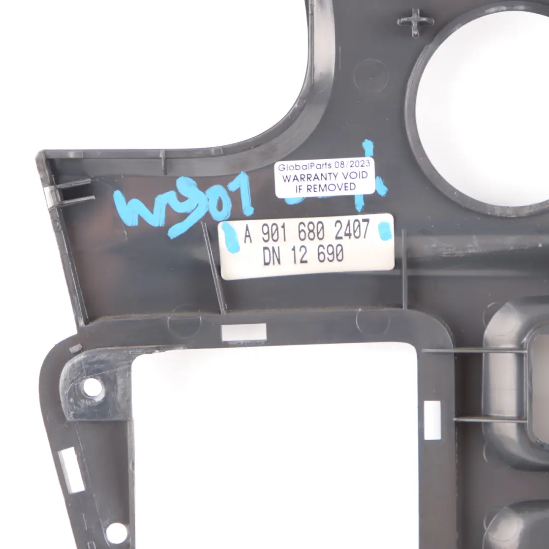 Mercedes W901 W903 Dashboard Radio Instrument Carrier Trim Panel - SKU rhd-A9016802407 - Part number A9016802407