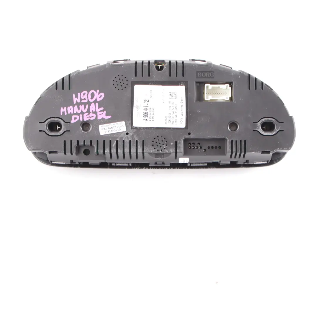 Instrument Cluster Speedo Clocks Meter Manual to Mercedes W906 Diesel with Part number A9064464621 Mercedes W906 Diesel Instrument Cluster Speedo Clocks Meter Manual - SKU rhd-A9064464621 - Part number A9064464621
