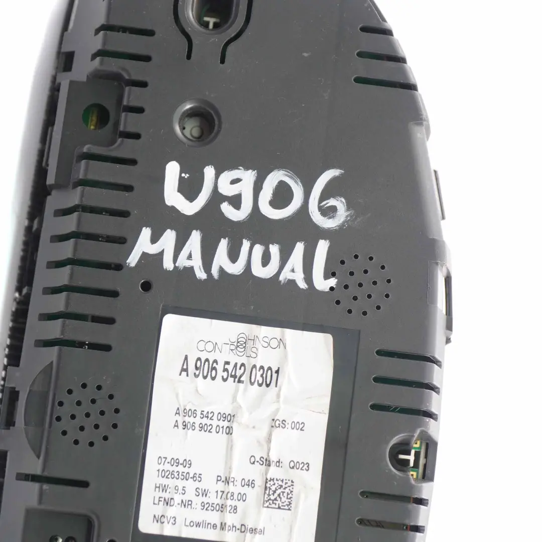 Mercedes W906 Diesel Instrument Cluster Speedo Clocks Meter Manual - SKU rhd-A9065420301 - Part number A9065420301