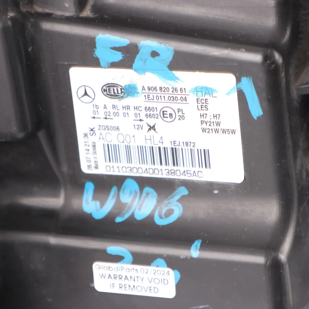 Mercedes Sprinter W906 Facelift Headlight Headlamp Front Right O/S - SKU rhd-A9068202661-1 - Part number A9068202661