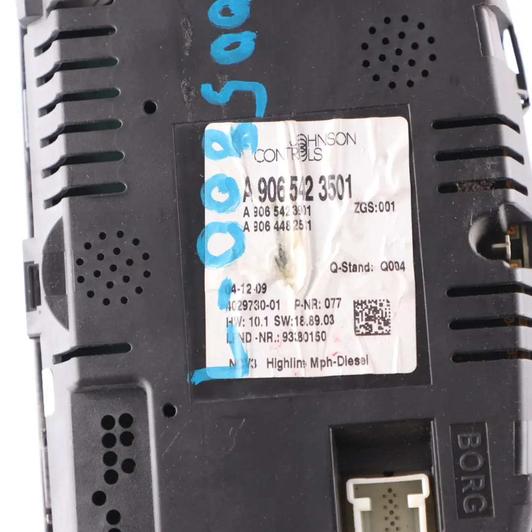 Mercedes W906 Diesel Instrument Cluster Speedo Clocks Meter Manual - SKU rhd-A9069005800-1 - Part number A9069005800