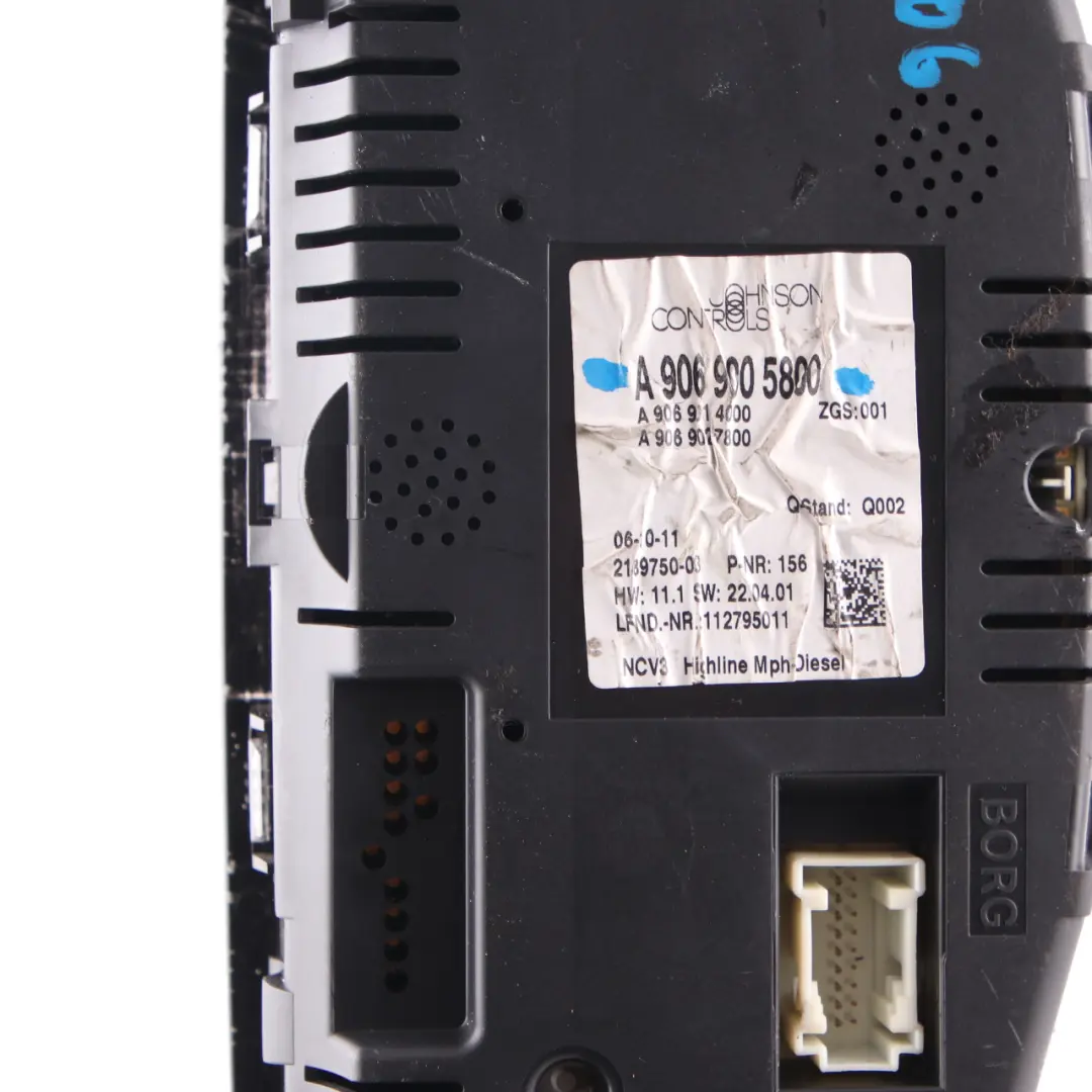 Instrument Cluster Speedo Clocks Manual to Mercedes W906 Diesel with Part number A9069005800 Mercedes W906 Diesel Instrument Cluster Speedo Clocks Manual - SKU rhd-A9069005800 - Part number A9069005800