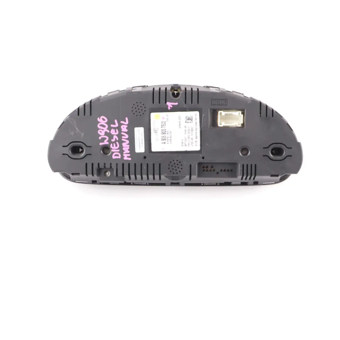 Instrument Cluster Speedo Clocks Meter Manual to Mercedes W906 Diesel with Part number A9069007502 Mercedes W906 Diesel Instrument Cluster Speedo Clocks Meter Manual - SKU rhd-A9069007502-1 - Part number A9069007502