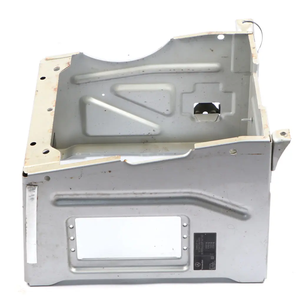 Front Right O/S Driver Seat Mount Base Brilliant Silver to Mercedes W906 Seat Box with Part number A9069106700 Mercedes W906 Seat Box Front Right O/S Driver Seat Mount Base Brilliant Silver - SKU rhd-A9069106700-BRS - Part number A9069106700