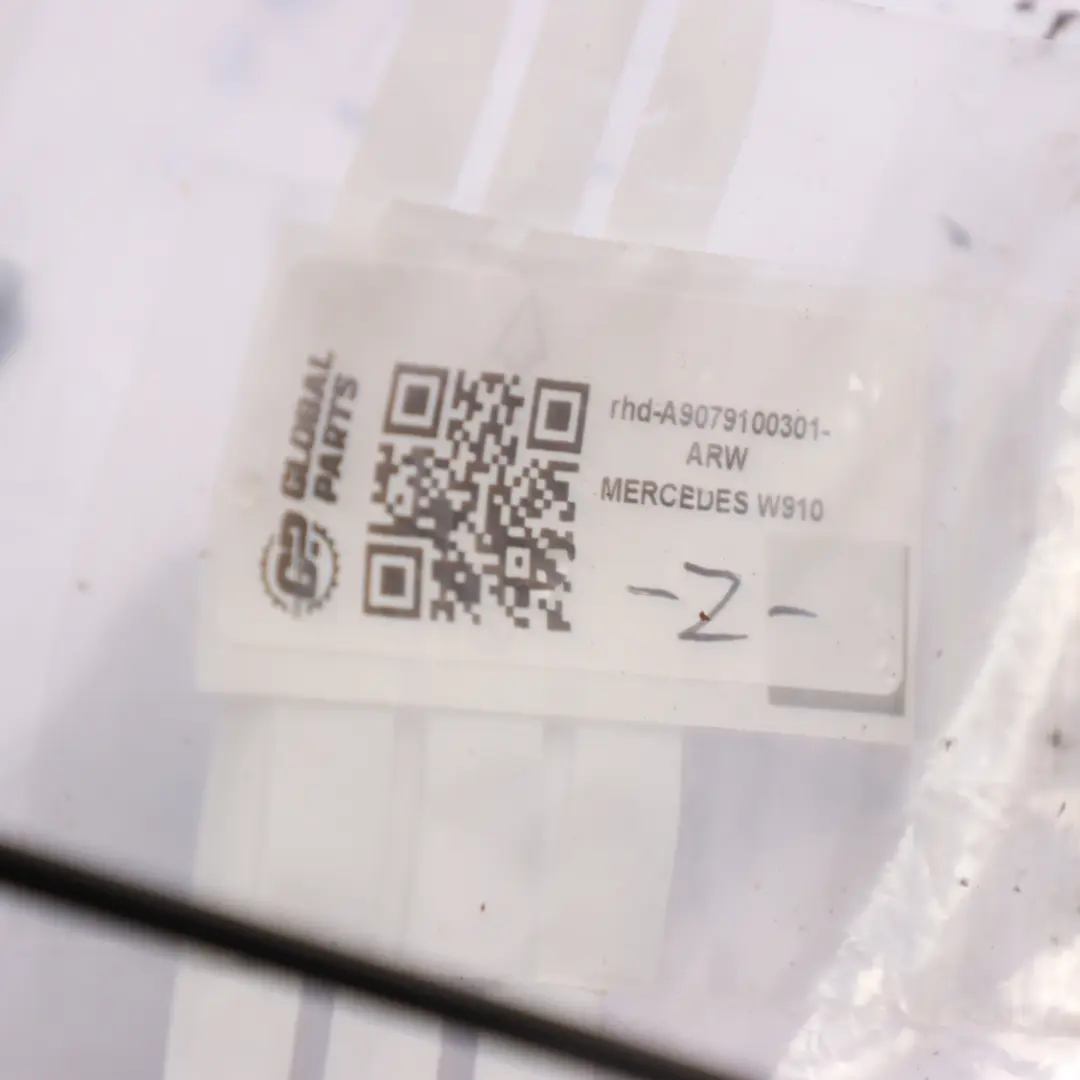 Front Right O/S Driver Seat Mount Base Arctic White to Mercedes W910 Seat Box with Part number A9079100301 Mercedes W910 Seat Box Front Right O/S Driver Seat Mount Base Arctic White - SKU rhd-A9079100301-ARW - Part number A9079100301