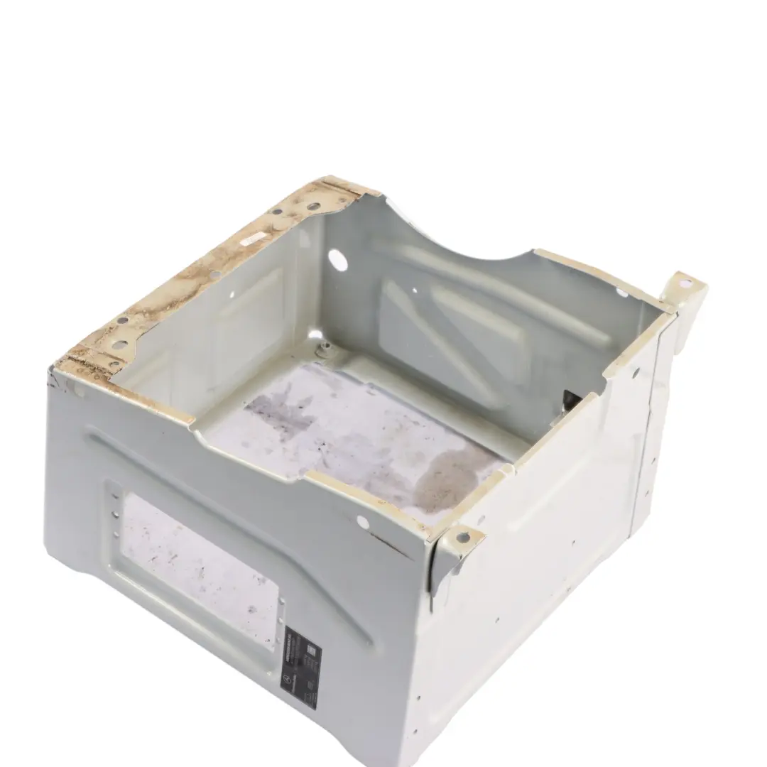 Front Right O/S Driver Seat Mount Base Arctic White to Mercedes W910 Seat Box with Part number A9079100301 Mercedes W910 Seat Box Front Right O/S Driver Seat Mount Base Arctic White - SKU rhd-A9079100301-ARW - Part number A9079100301