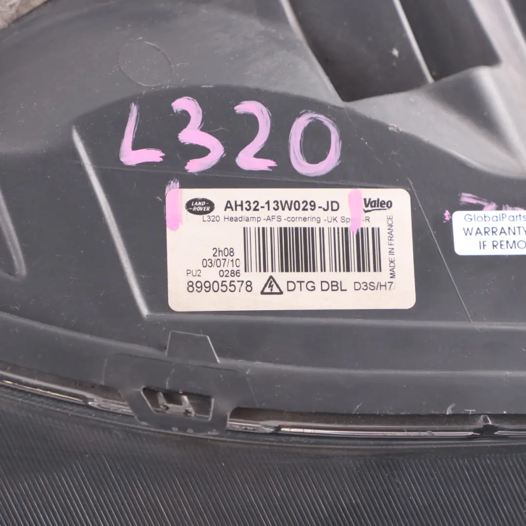 Headlight Xenon Lamp Right O/S to Land Rover Range Rover Sport L320 with Part number AH3213W029JD Land Rover Range Rover Sport L320 Headlight Xenon Lamp Right O/S - SKU rhd-AH3213W029JD - Part number AH3213W029JD