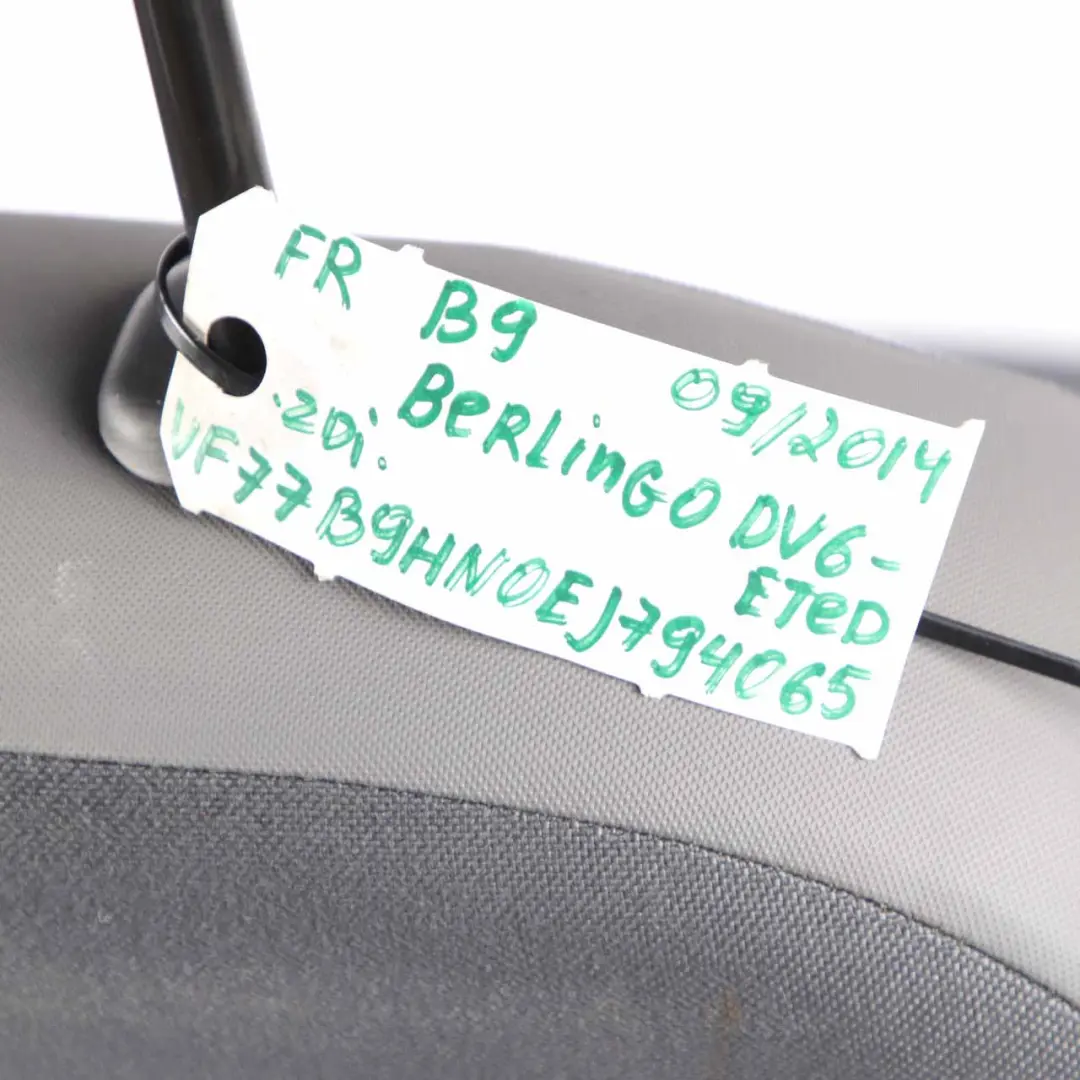 Front Seat Citroen Berlingo B9 Driver's Seat Right O/S Cloth Fabric Grey to with Part number Berlingo Right Seat Front Seat Citroen Berlingo B9 Driver's Seat Right O/S Cloth Fabric Grey - SKU rhd-Berlingo Right Seat - Part number Berlingo Right Seat