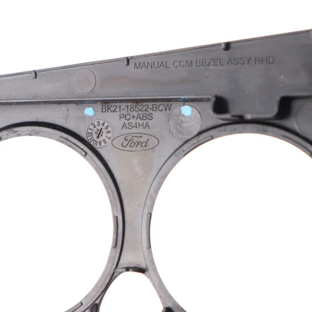 MK8 Heater Climate Control Cover Trim Surround to Ford Transit Custom with Part number BK2118522BCW Ford Transit Custom MK8 Heater Climate Control Cover Trim Surround - SKU rhd-BK2118522BCW - Part number BK2118522BCW