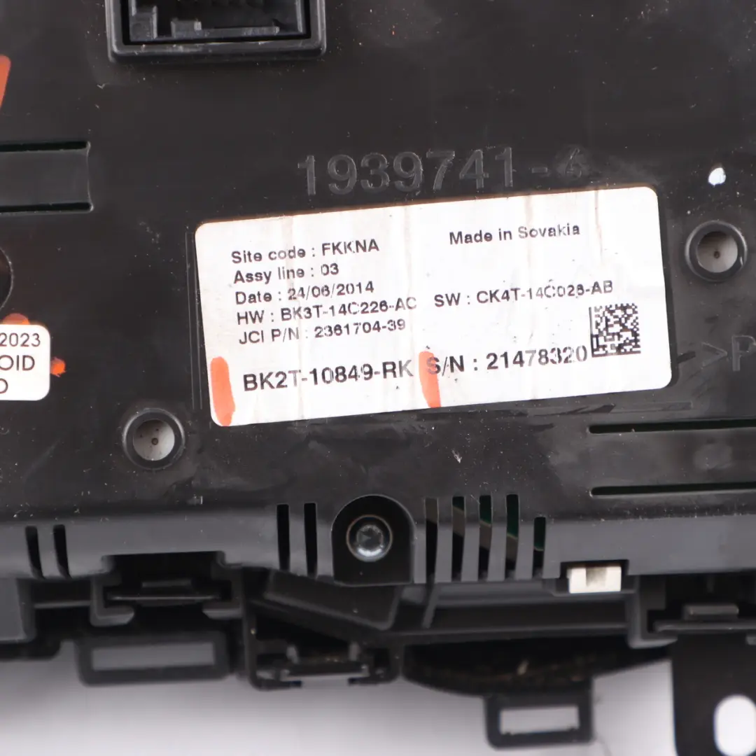 Instrument Cluster Speedo Clocks Manual to Ford Transit Custom Diesel with Part number BK2T10849RK Ford Transit Custom Diesel Instrument Cluster Speedo Clocks Manual - SKU rhd-BK2T10849RK - Part number BK2T10849RK