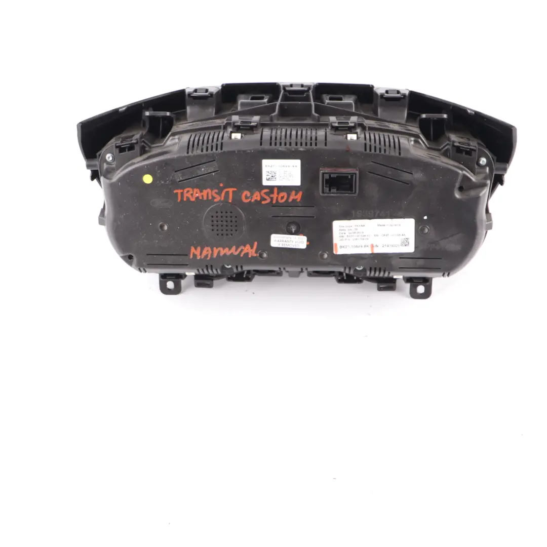 Instrument Cluster Speedo Clocks Manual to Ford Transit Custom Diesel with Part number BK2T10849RK Ford Transit Custom Diesel Instrument Cluster Speedo Clocks Manual - SKU rhd-BK2T10849RK - Part number BK2T10849RK