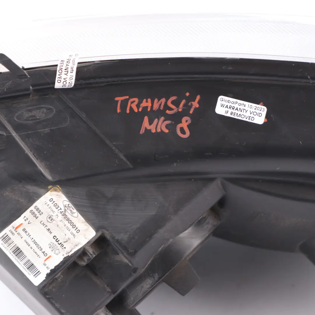 MK8 Headlamp Headlight Front Right O/S Lamp Light to Ford Transit with Part number BK3113W029AD Ford Transit MK8 Headlamp Headlight Front Right O/S Lamp Light - SKU rhd-BK3113W029AD - Part number BK3113W029AD