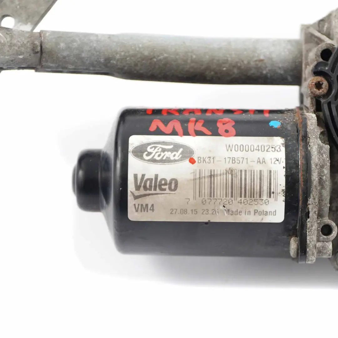 Ford Transit MK8 Windscreen Wiper Linkage Motor System - SKU rhd-BK3117B571AA - Part number BK3117B571AA