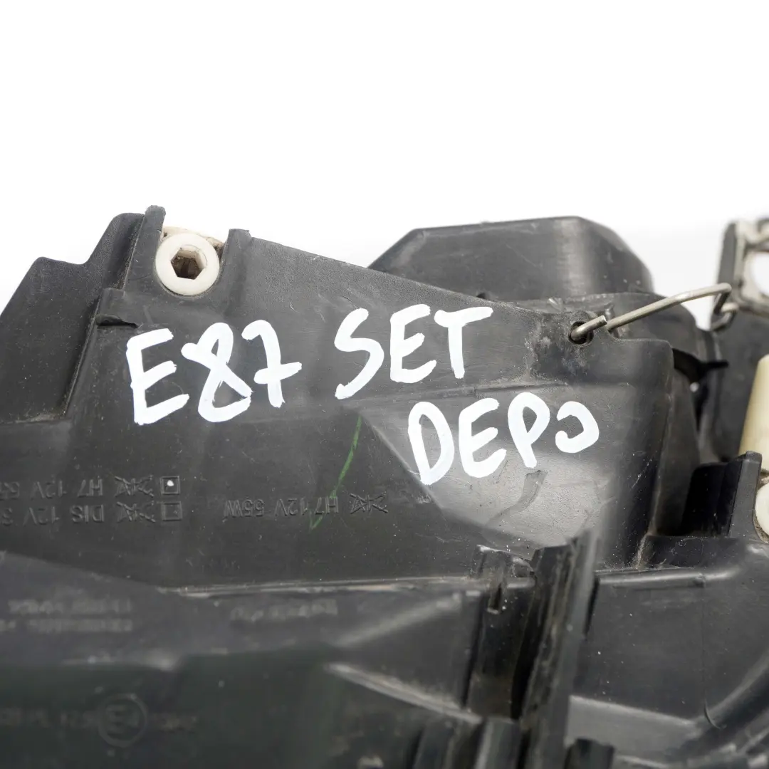 BMW 1 Series E87 Headlight Headlamp Set Lamp Front N/O/S Right Left DEPO - SKU rhd-DEPO-E87-SET - Part number rhd-DEPO-E87-SET