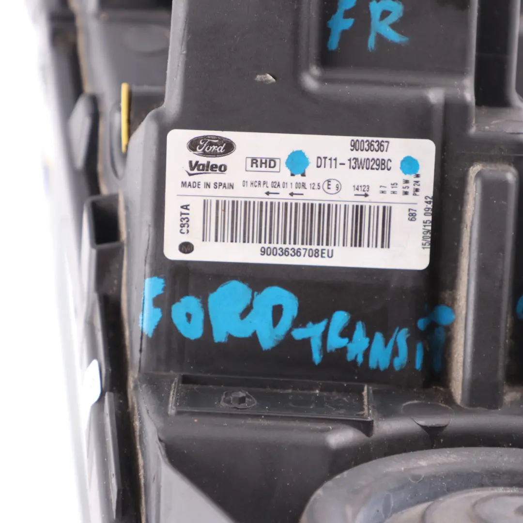 MK2 Headlight Headlamp Front Right O/S Lamp to Ford Transit Connect with Part number DT11-13W029-BC Ford Transit Connect MK2 Headlight Headlamp Front Right O/S Lamp - SKU RHD-DT11-13W029-BC - Part number DT11-13W029-BC