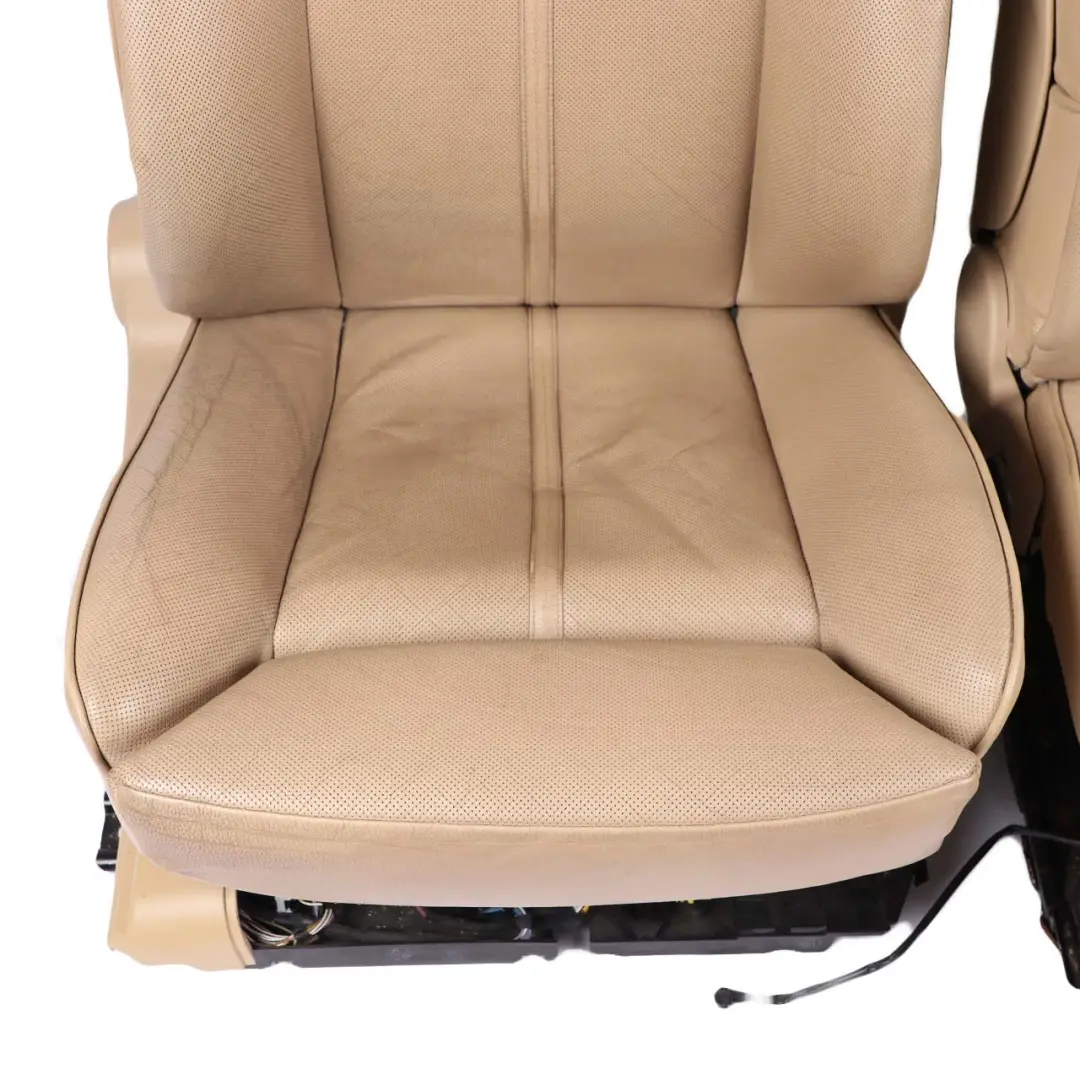 Climate Leather Nasca Beige Interior Seats Seat Memory to BMW E60 Comfort with Part number 7146138 BMW E60 Comfort Climate Leather Nasca Beige Interior Seats Seat Memory - SKU rhd-E60 Beige Leather Seats Active Comfort - Part number 7146138