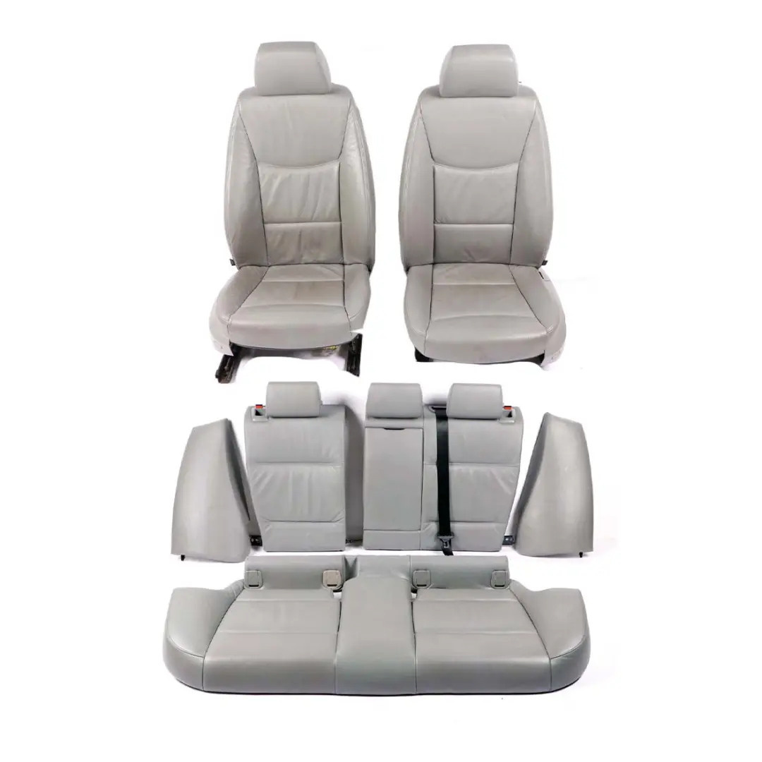 BMW Touring Heated Grey Leather Interior Seats Electric Memory Door Cards - SKU rhd-E91 Grey Leather Seats Memory - Part number E91