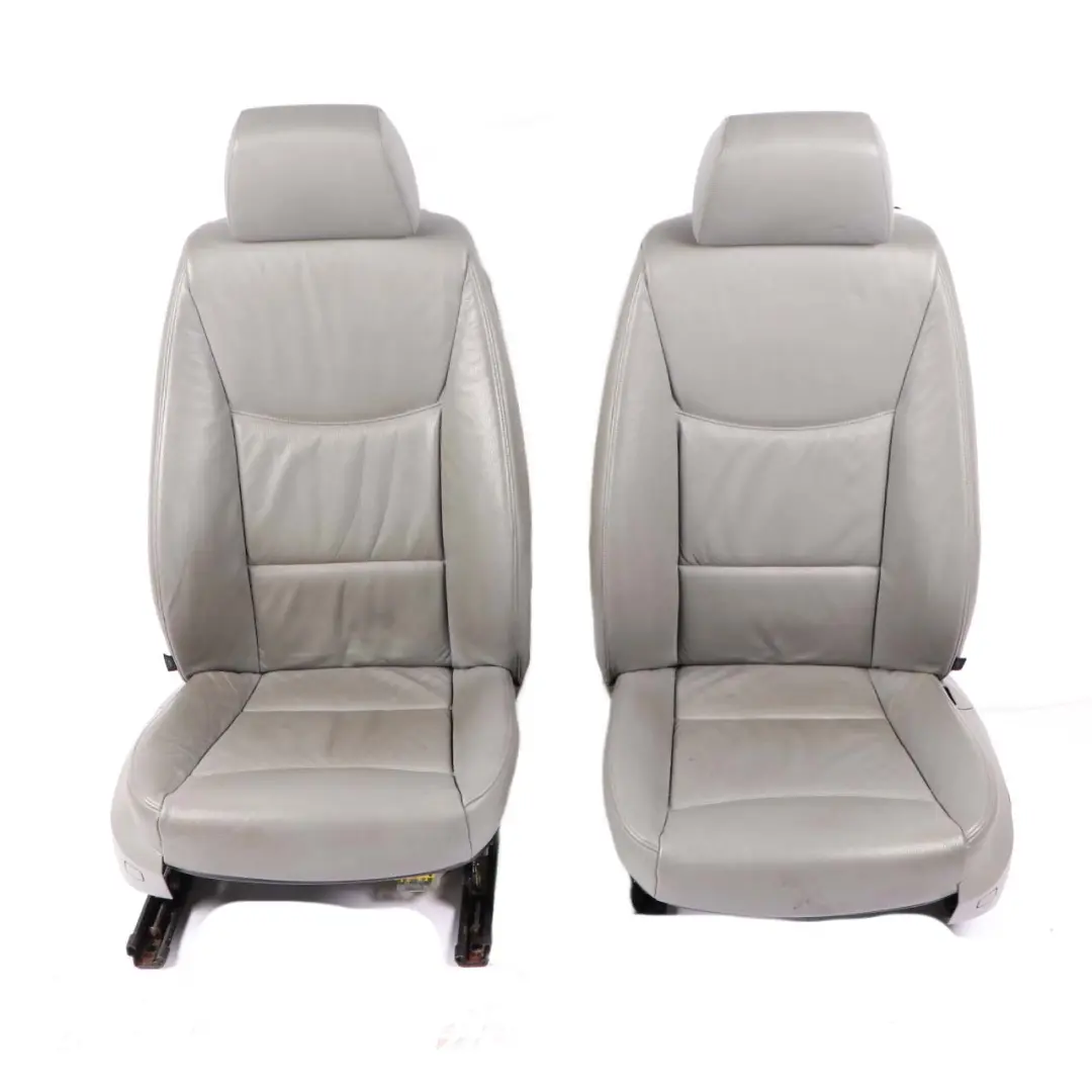 BMW Touring Heated Grey Leather Interior Seats Electric Memory Door Cards - SKU rhd-E91 Grey Leather Seats Memory - Part number E91