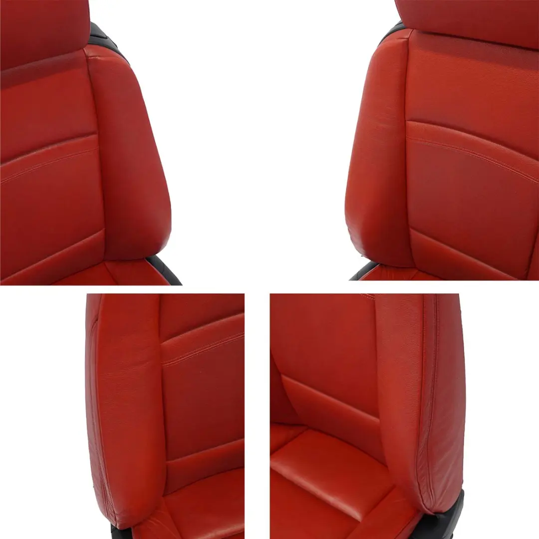 Leather Seats BMW Coupe Red Interior Front Rear Seat Memory with Door Cards to with Part number E92 Leather Seats BMW Coupe Red Interior Front Rear Seat Memory with Door Cards - SKU rhd-E92 Red Leather Seats Memory-1 - Part number E92