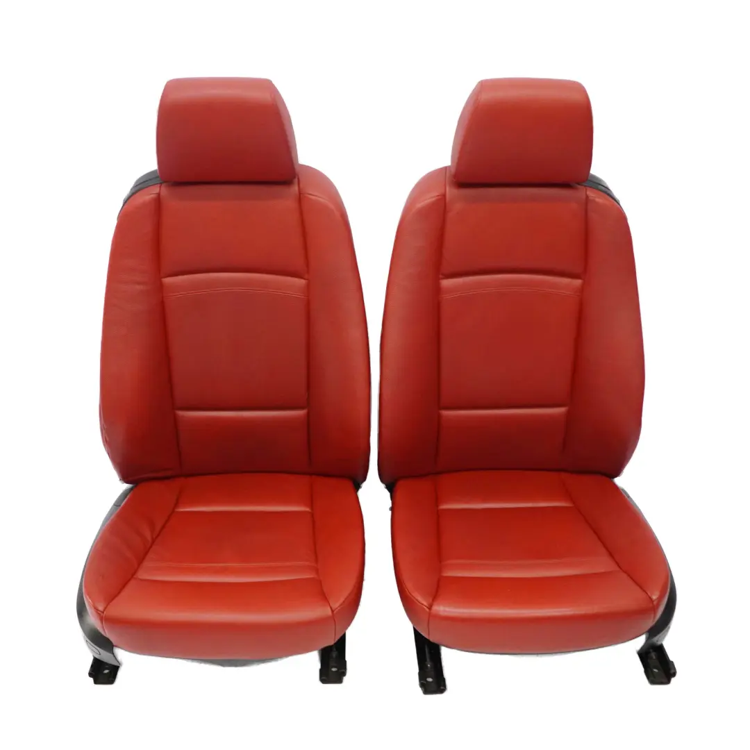 Leather Seats BMW Coupe Red Interior Front Rear Seat Memory with Door Cards to with Part number E92 Leather Seats BMW Coupe Red Interior Front Rear Seat Memory with Door Cards - SKU rhd-E92 Red Leather Seats Memory-1 - Part number E92
