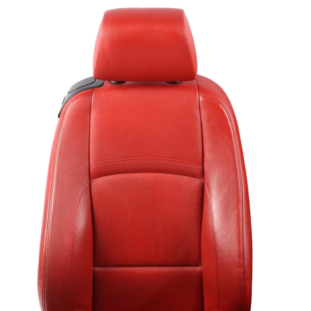 Leather Interior Seats Lumbar Memory With Door Cards to BMW Coupe M Sport Red with Part number E92 BMW Coupe M Sport Red Leather Interior Seats Lumbar Memory With Door Cards - SKU rhd-E92 Red Leather Seats Memory - Part number E92