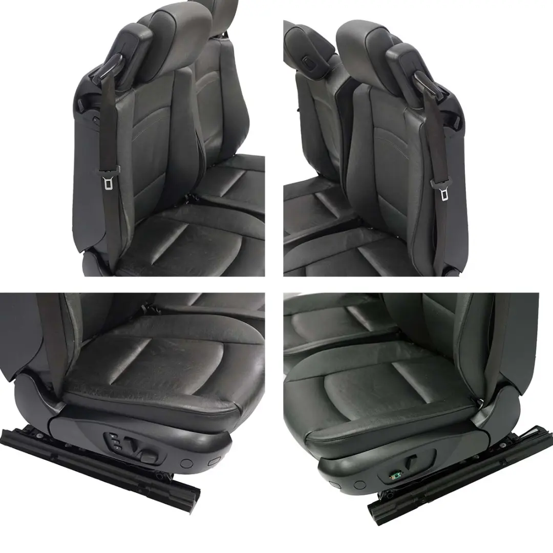 Heated Black Leather Dakota Seat Seats Electric Memory Door Cards to BMW LCI with Part number E93 BMW LCI Heated Black Leather Dakota Seat Seats Electric Memory Door Cards - SKU rhd-E93 Black Leather Seats Memory-2 - Part number E93