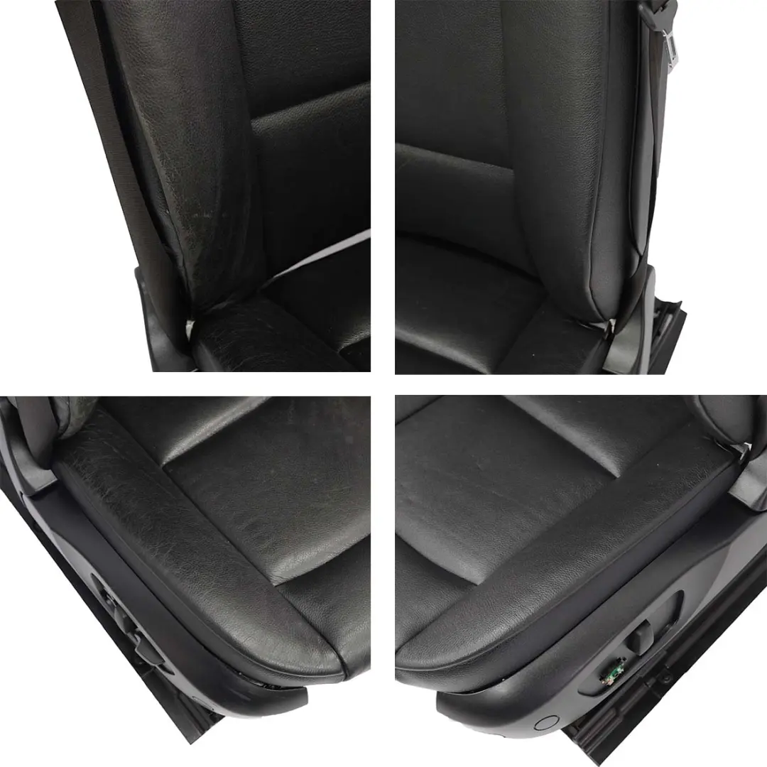 Heated Black Leather Dakota Seat Seats Electric Memory Door Cards to BMW LCI with Part number E93 BMW LCI Heated Black Leather Dakota Seat Seats Electric Memory Door Cards - SKU rhd-E93 Black Leather Seats Memory-2 - Part number E93