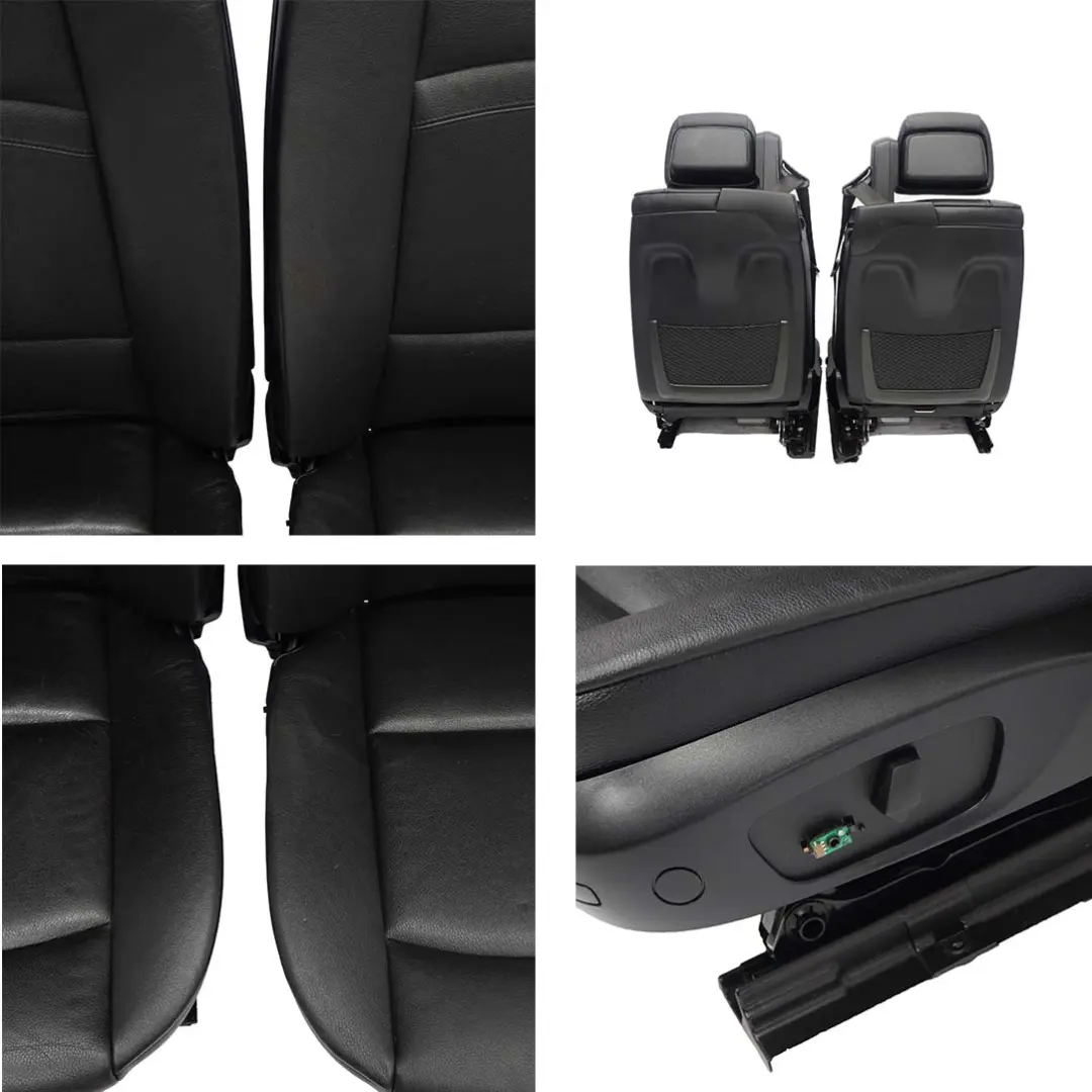 Heated Black Leather Dakota Seat Seats Electric Memory Door Cards to BMW LCI with Part number E93 BMW LCI Heated Black Leather Dakota Seat Seats Electric Memory Door Cards - SKU rhd-E93 Black Leather Seats Memory-2 - Part number E93