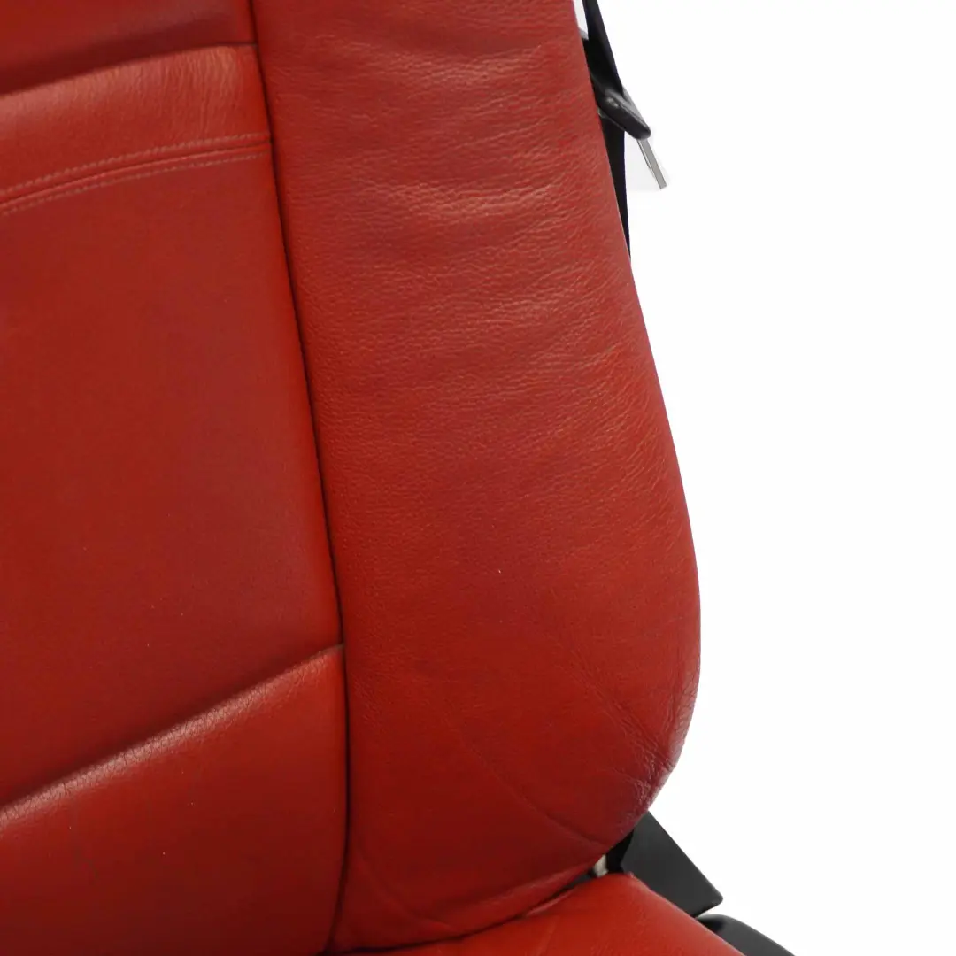 BMW E93 Cabrio Red Leather Interior Seats Electric Memory - SKU rhd-E93 Red Leather Seats Memory - Part number E93 Red Leather Seats Memory