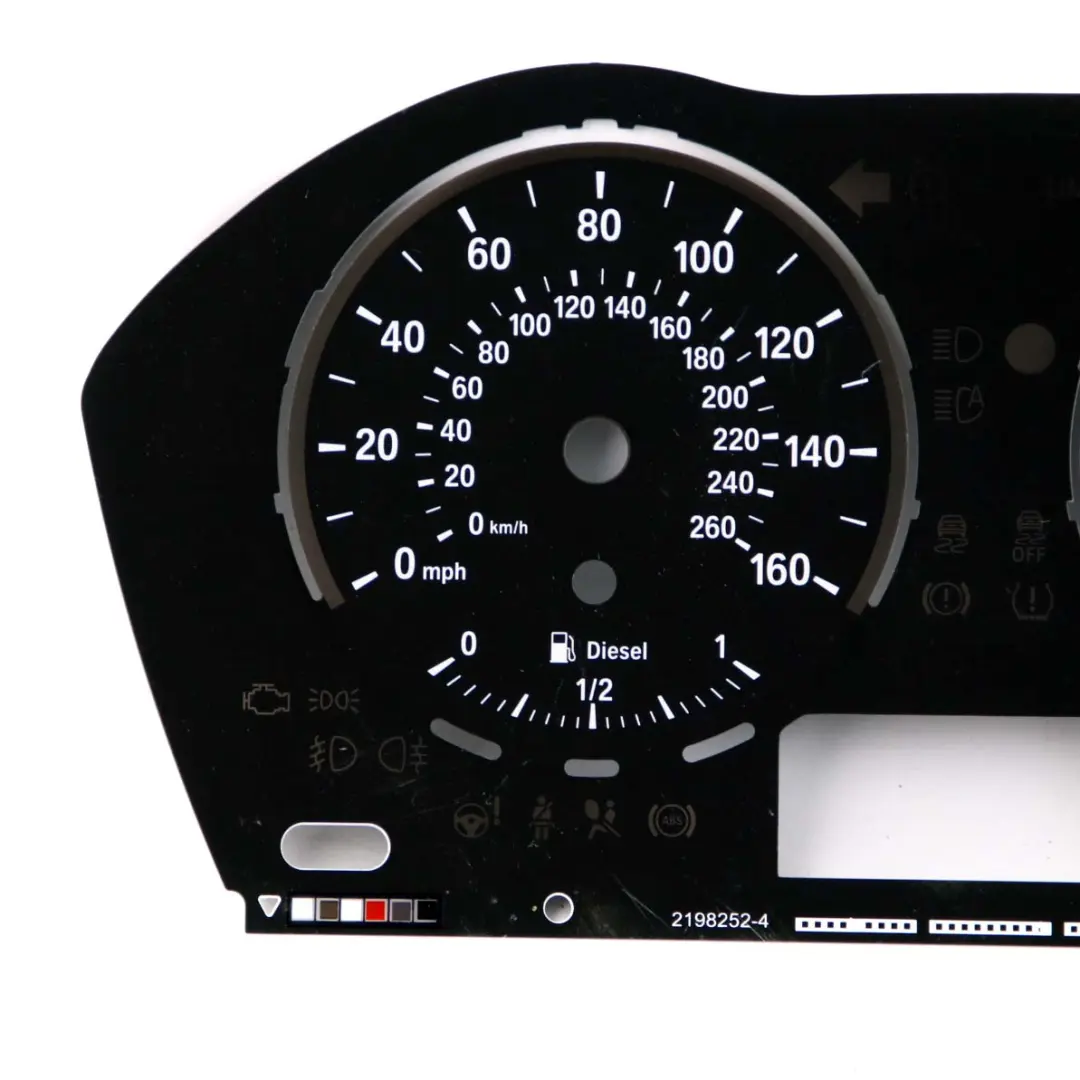 BMW F30 F31 F32 Diesel Instrument Cluster Unit Speedo Rev Counter Part 2198252 - SKU rhd-F30 Speedo Part - Part number F30 Speedo Part
