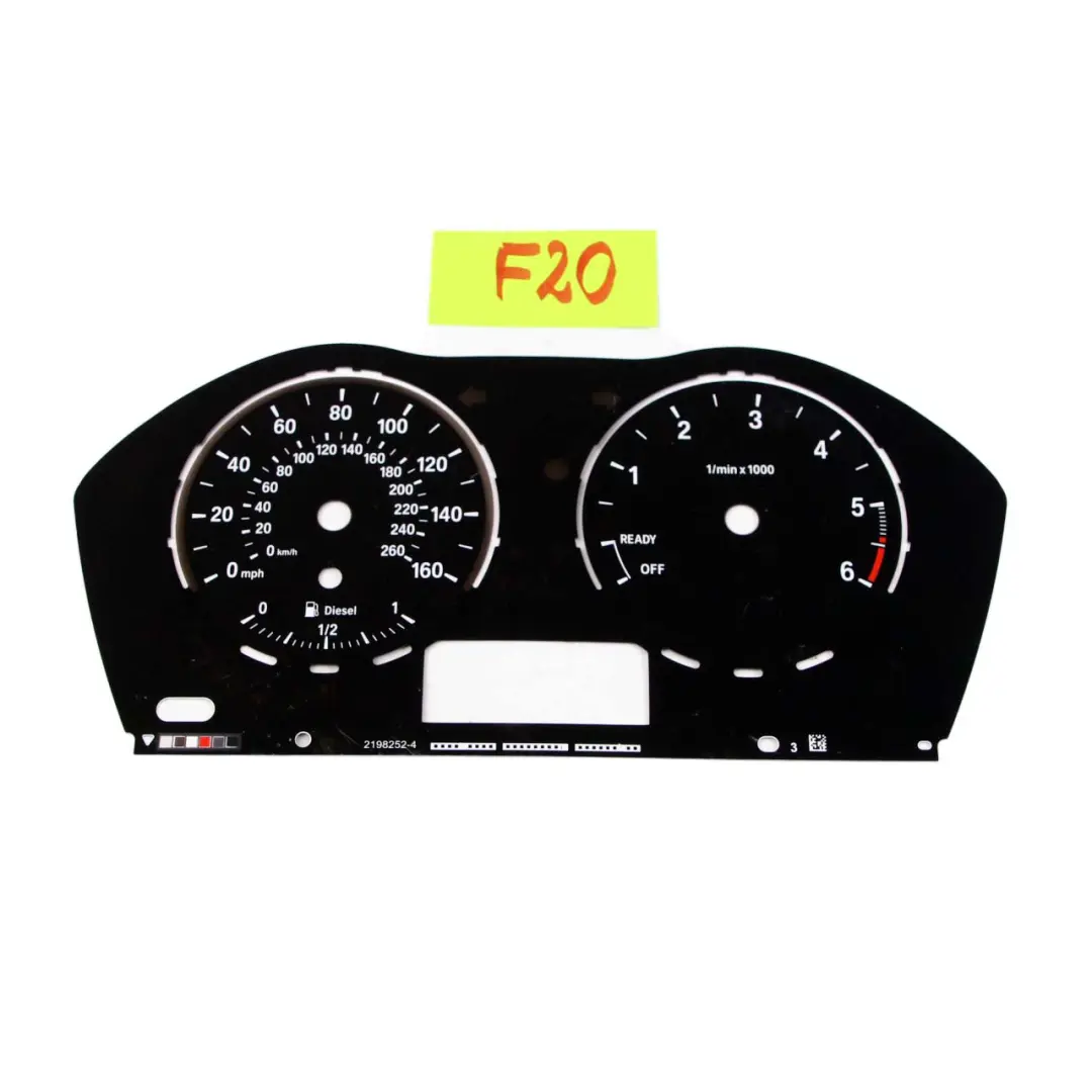 BMW F30 F31 F32 Diesel Instrument Cluster Unit Speedo Rev Counter Part 2198252 - SKU rhd-F30 Speedo Part - Part number F30 Speedo Part