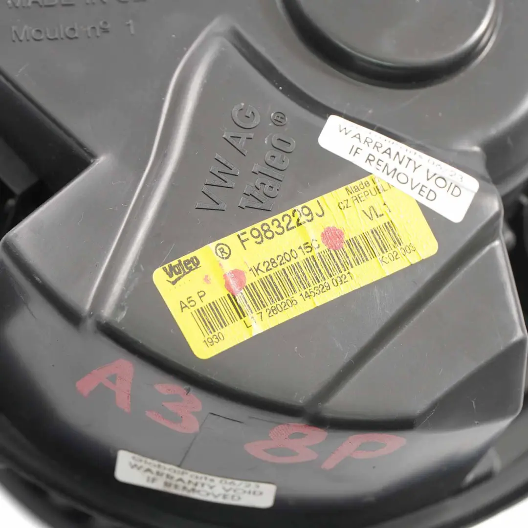 Heater Blower Motor Fan Cooling Actuator Unit Valeo to Audi A3 8P with Part number F983229J Audi A3 8P Heater Blower Motor Fan Cooling Actuator Unit Valeo - SKU rhd-F983229J - Part number F983229J