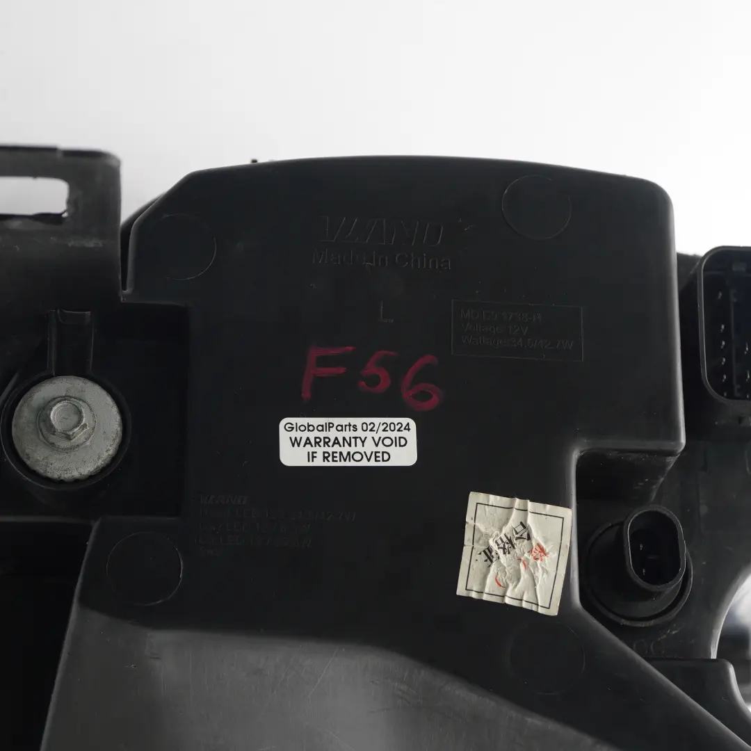 Headlight Headlamp Front Light Lamp LED Left N/S VLAND to Mini F55 F56 F57 with Part number MDE91738 Mini F55 F56 F57 Headlight Headlamp Front Light Lamp LED Left N/S VLAND - SKU rhd-MDE91738 - Part number MDE91738