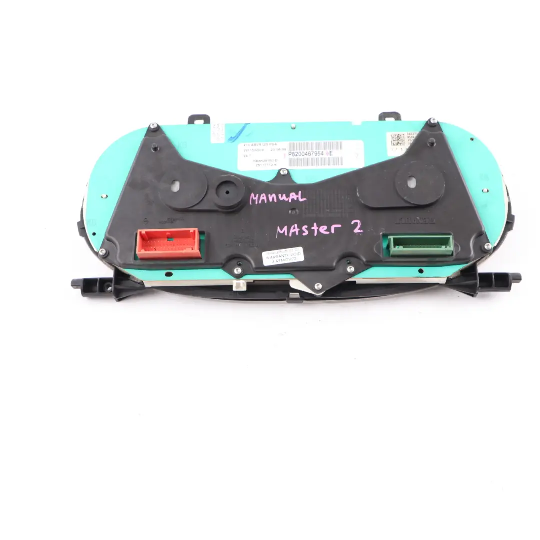 Instrument Cluster Speedo Clocks Manual to Renault Master 2 Diesel with Part number P8200467954 Renault Master 2 Diesel Instrument Cluster Speedo Clocks Manual - SKU rhd-P8200467954 - Part number P8200467954