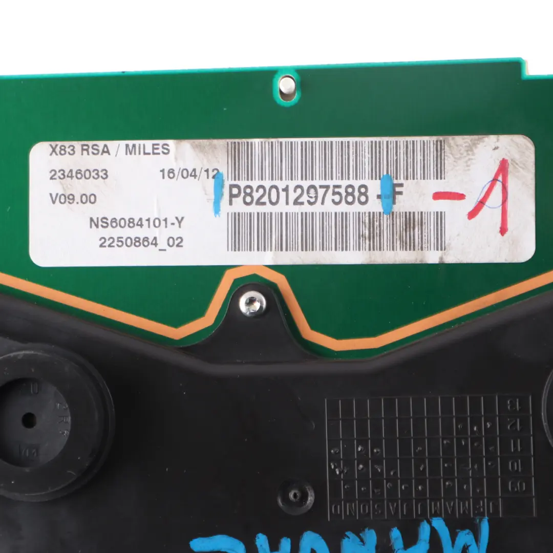 Instrument Cluster Speedo Clocks Meter Manual to Renault Trafic Diesel with Part number P8201297588 Renault Trafic Diesel Instrument Cluster Speedo Clocks Meter Manual - SKU rhd-P8201297588 - Part number P8201297588