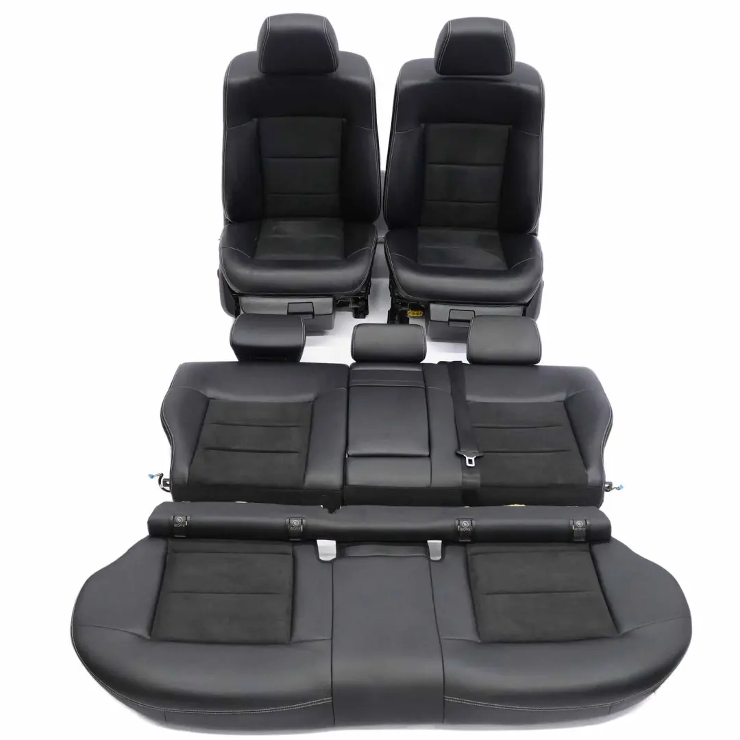  Seats Mercedes S212 Wagon Sport Half-Leather Heated Memory Black Front Rear Seat - SKU rhd-S212 Seats Fabric Leather Black / anth (601A) - Part number S212 Seats Fabric Leather Black / anth (601A)