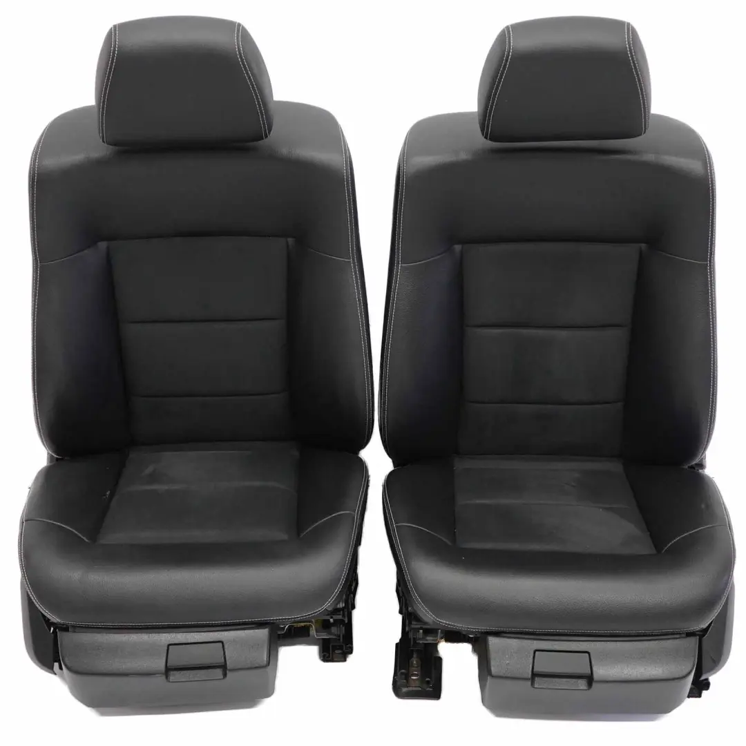  Seats Mercedes S212 Wagon Sport Half-Leather Heated Memory Black Front Rear Seat - SKU rhd-S212 Seats Fabric Leather Black / anth (601A) - Part number S212 Seats Fabric Leather Black / anth (601A)