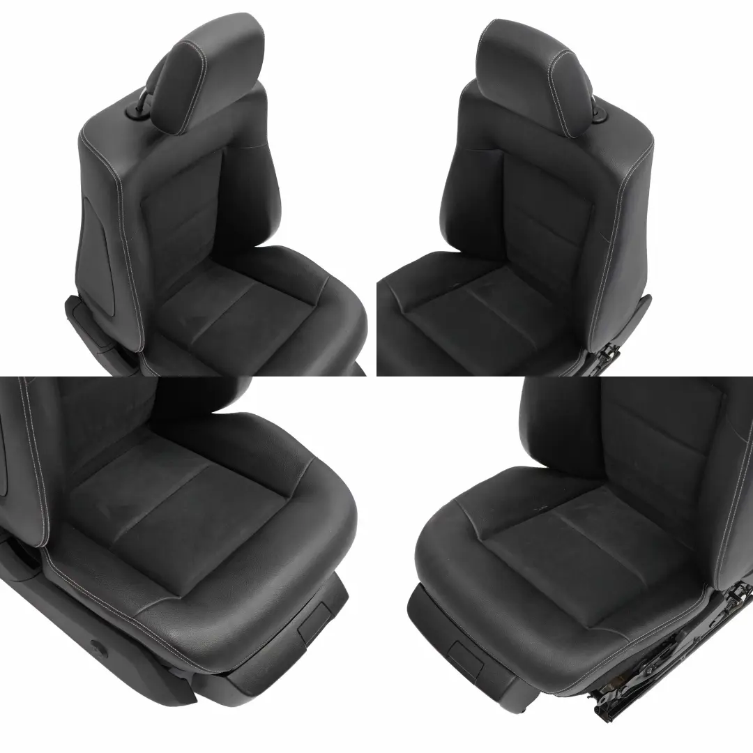  Seats Mercedes S212 Wagon Sport Half-Leather Heated Memory Black Front Rear Seat - SKU rhd-S212 Seats Fabric Leather Black / anth (601A) - Part number S212 Seats Fabric Leather Black / anth (601A)