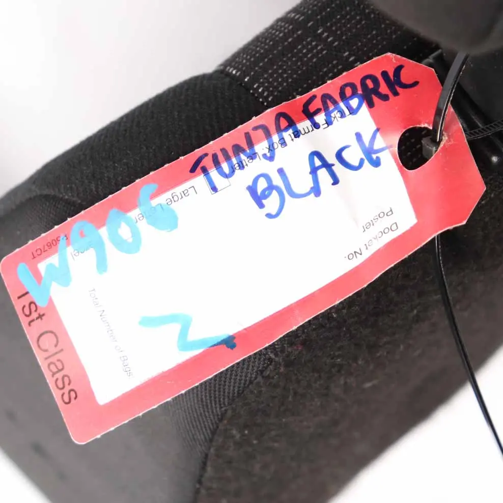 Front Backrest Mercedes W906 Sprinter Double Left N/S Cloth Black Tunja Fabric to with Part number W906 Double Backrest Front Backrest Mercedes W906 Sprinter Double Left N/S Cloth Black Tunja Fabric - SKU rhd-W906 Double Backrest - Part number W906 Double Backrest