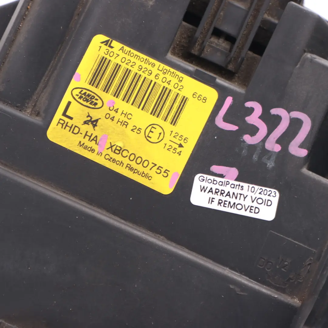 Headlight Headlamp Light Front Left N/S to Land Rover Range Rover L322 with Part number XBC000755 Land Rover Range Rover L322 Headlight Headlamp Light Front Left N/S - SKU rhd-XBC000755 - Part number XBC000755