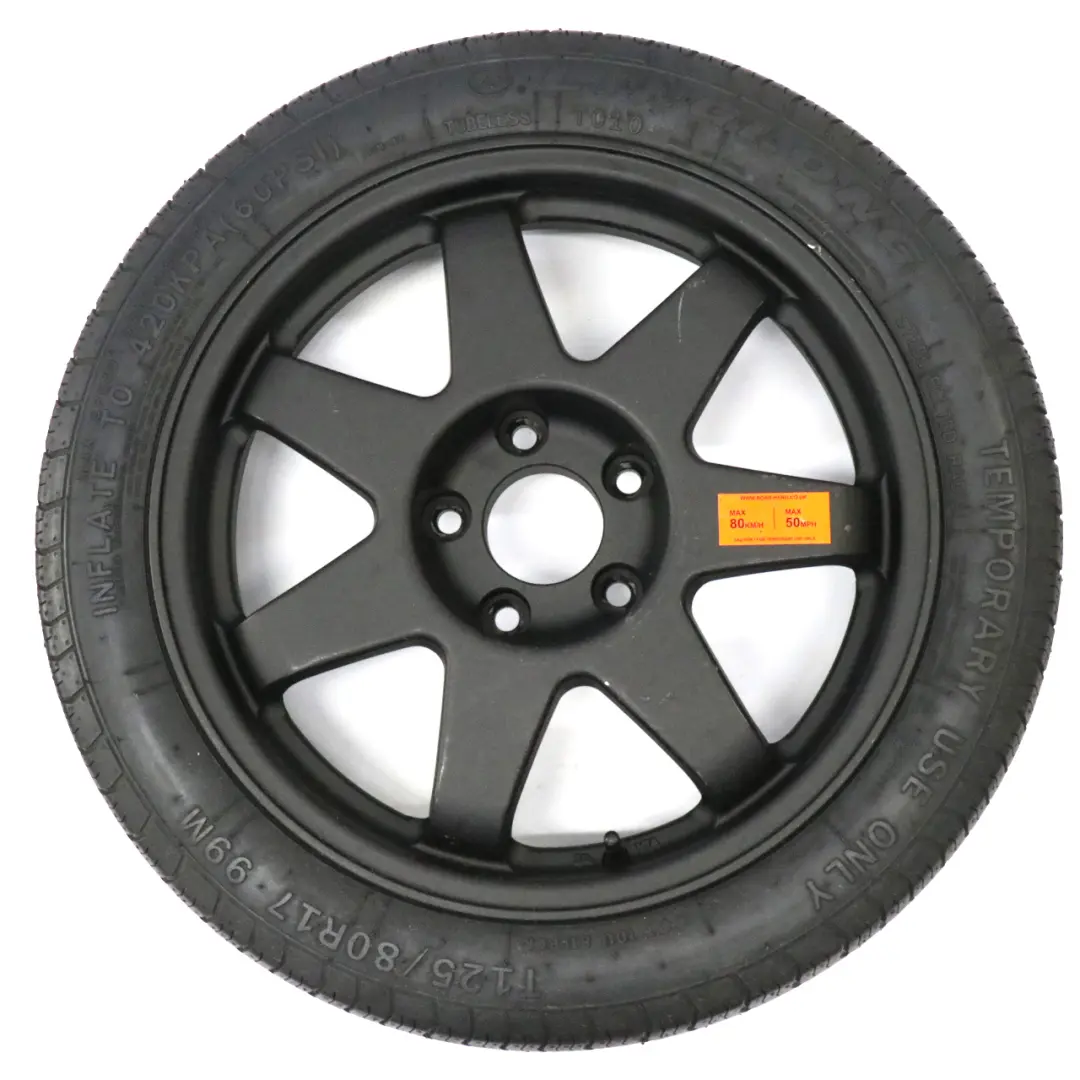 Hero Rueda de repuesto 125/80 R17 Linglong Neumáticos Accesorios para BMW F20 Road con número de pieza Road hero wheel BMW F20 Road Hero Rueda de repuesto 125/80 R17 Linglong Neumáticos Accesorios - SKU Road hero wheel - Número de pieza Road hero wheel